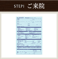 STEP1 ご来院